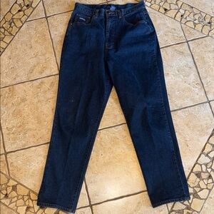 Faconnable High Rise Women's Jeans - Dark Blue